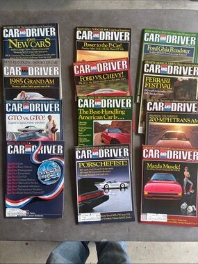 Car and Driver Vintage Magazine Lot 1984